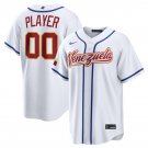 Men's Venezuela Baseball Active Player Custom White 2026 World Baseball Classic Home Jersey