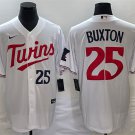 Twins #25 Byron Buxton City Baseball Jersey White