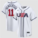 Men's USA Baseball #11 Gunnar Henderson White 2026 World Baseball Classic Home Jersey