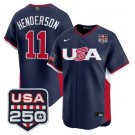 Gunnar Henderson Jersey #11 Team USA World Baseball Classic 250 USA 2026 Stitche