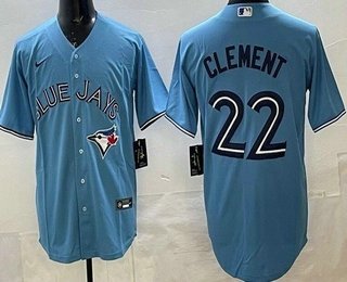 Toronto Blue Jays #22 Ernie Clement Cool Baseball Jersey Royal