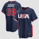 Men's USA Baseball #99 Aaron Judge Navy 2026 World Baseball Classic Road Jersey