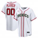Men's Mexico Baseball ACTIVE PLAYER Custom White 2026 World Baseball Classic Home Jersey