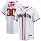 Men's Mexico Baseball #30 Alejandro Kirk White 2026 World Baseball Classic Home Jersey