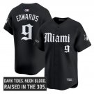 Xavier Edwards Jersey #9 Miami Marlins Gothic Vice Edition Stitched