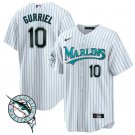Yuli Gurriel Jersey #10 Miami Marlins Throwback Cool Base All Stitched