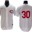 Cincinnati Reds #30 Ken Griffey Jr. White at Field of Dreams Game Jersey