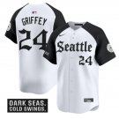 Ken Griffey Jr Jersey #24 Seattle Mariners Deep Sea Gothic Edition Limited