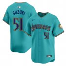 Ichiro Suzuki Jersey #51 Seattle Mariners 2025 Vapor Premier Limited Stitched Aqua