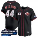 Elly De La Cruz Jersey #44 Cincinnati Reds Speedway Classic Limited Stitched Black