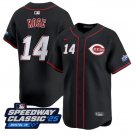 Pete Rose Jersey #14 Cincinnati Reds Speedway Classic Limited Stitched Black