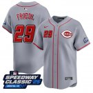 TJ Friedl Jersey #29 Cincinnati Reds Speedway Classic Limited Stitched Gray