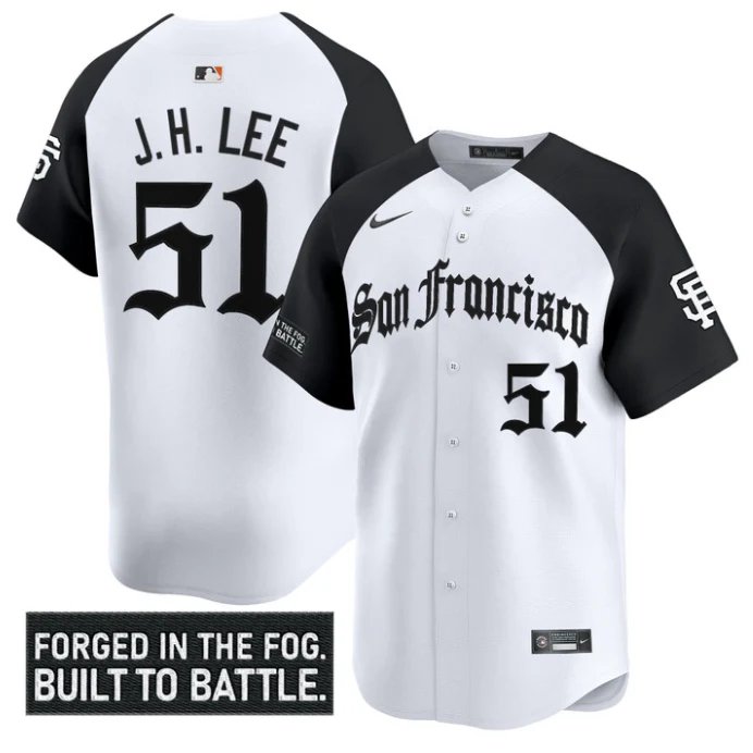 Jung Hoo Lee Jersey #51 San Francisco Giants Gothic Fog Edition Stitched Alterna