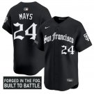 Willie Mays Jersey #24 San Francisco Giants Gothic Fog Edition Vapor Stitched