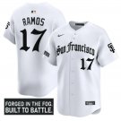 Heliot Ramos Jersey #17 San Francisco Giants Gothic Fog Edition Vapor Stitched White