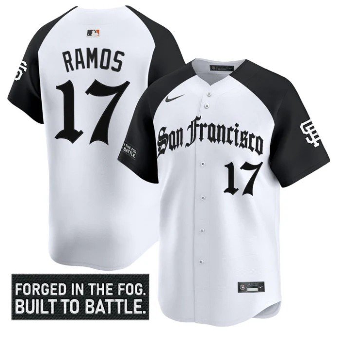 Heliot Ramos Jersey #17 San Francisco Giants Gothic Fog Edition Vapor Stitched Alternat