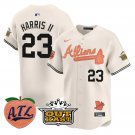 Michael Harris II Jersey #23 Atlanta Braves Atliens Peach Vapor Premier Limited Cream