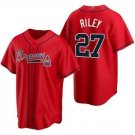 Any Size Braves #27 Austin Riley Player Jersey Red