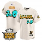 Marcell Ozuna Jersey #20 Atlanta Braves Graffiti A-Town Edition Stitched Cream