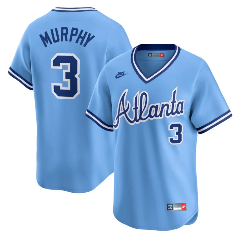 Dale Murphy Atlanta Braves Throwback Light Blue Jersey