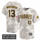 Manny Machado Jersey #13 San Diego Padres 2025 Armed Forces Day Vapor Stitched