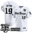 Tony Gwynn Jersey #19 San Diego Padres Gothic Edition Vapor Limited Stitched White