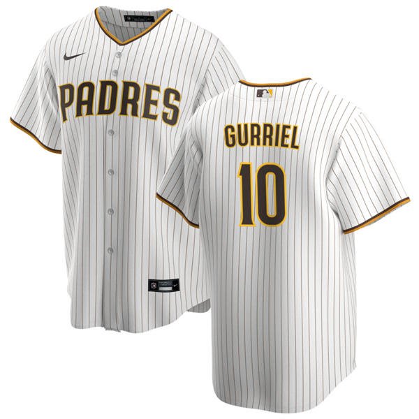 Mens San Diego Padres #10 Yuli Gurriel Nike Home White Limited Jersey