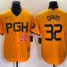 Men's & Youth Pirates #32 Henry Davis Gold City Jersey