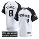 Willie Stargell Jersey #8 Pittsburgh Pirates Gothic Steel City Stitched
