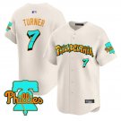 TREA TURNER Jersey #7 Philadelphia Phillies Graffiti Broad Street Edition Cream