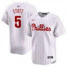 Philadelphia Phillies #5 Bryson Stott White Home Limited Stitched Jersey