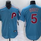 Philadelphia Phillies #5 Bryson Stott Blue Cool Base Stitched Jersey
