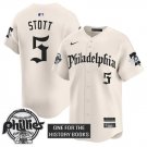 Bryson Stott Jersey #5 Philadelphia Phillies Gothic Liberty Edition Cream