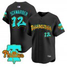 Kyle Schwarber Jersey #12 Philadelphia Phillies Graffiti Broad Street Edition Black