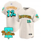 Kyle Schwarber Jersey #12 Philadelphia Phillies Graffiti Broad Street Edition Cream