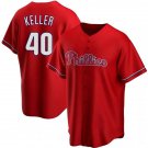 Mens Philadelphia Phillies #40 Brad Keller Nike Red Alternate Limited Jersey