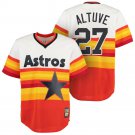 Houston Astros Jose Altuve Orange Throwback Pullover Jersey