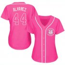 Women's Baseball Jersey Houston Astros Yordan alvarez Pink Fashion Stitched Jersey