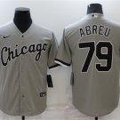 Men's Chicago White Sox #79 Jose Abreu Grey Cool Base Stitched Jersey