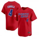 Carlos Correa Jersey #4 Puerto Rico Baseball Classic 2026 Roster Stitched