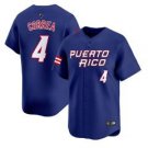 Carlos Correa Jersey #4 Puerto Rico Baseball Classic 2026 Roster Stitched Blue