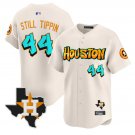 Still Tippin Jersey #44 Houston Astros Graffiti H-Town Edition Stitched Cream