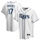 Mens Tampa Bay Rays #17 Isaac Paredes Nike White Home Limited Jersey