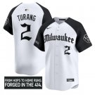 Brice Turang Jersey #2 Milwaukee Brewers Gothic 414 Shadows Edition Alterna