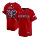Tanner Bibee Jersey #28 Cleveland Guardians Vapor Premier Limited Red