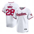 Tanner Bibee Jersey #28 Cleveland Guardians Vapor Premier Limited White