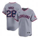 Tanner Bibee Jersey #28 Cleveland Guardians Vapor Premier Limited Gray