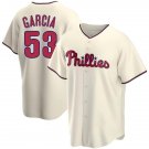 Mens Philadelphia Phillies #53 Adolis Garcia Nike Cream Alternate Limited Jersey