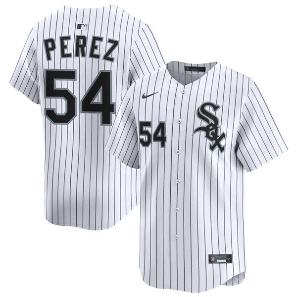 Mens Chicago White Sox #54 Martin Perez Nike White Home Limited Jersey