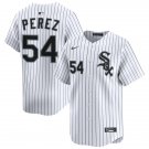 Mens Chicago White Sox #54 Martin Perez Nike White Home Limited Jersey